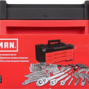 Craftsman Versastack 1/4, 3/8 and 1/2 in. drive Metric and SAE Mechanic's Tool Set 230 pc